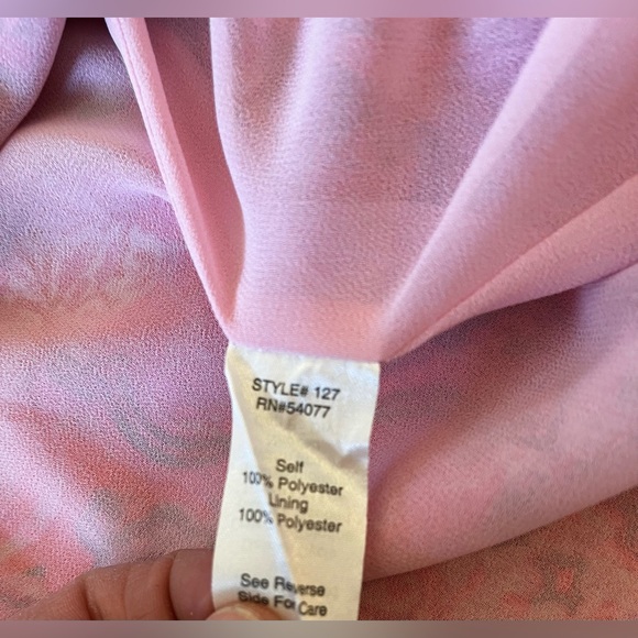 CAbi Pink and Red Patterned Blouse - Picture 9 of 10